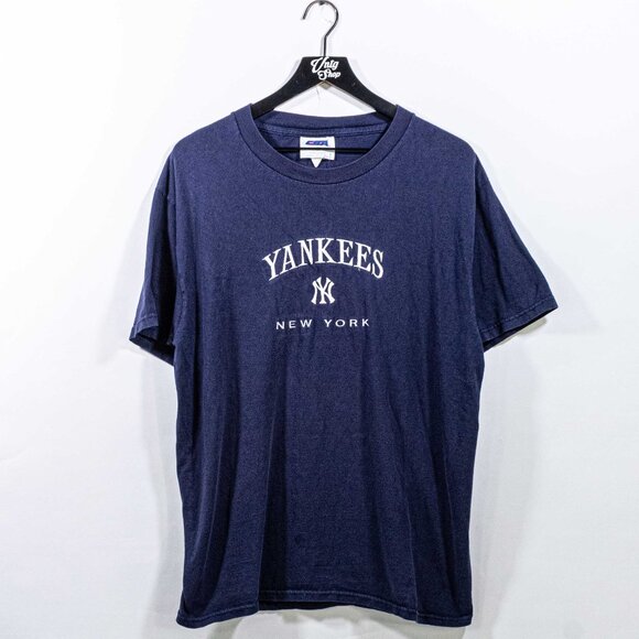 New York Yankees Embroidered T-Shirt CSA MLB Baseball Large Y2K Sports - Picture 1 of 7